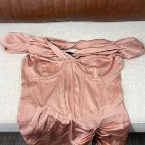 PLT Corset Off Shoulder Dress